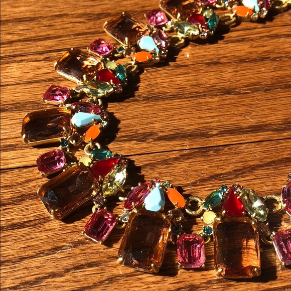 NWOT J Crew Multi colored stone necklace - Picture 5 of 5
